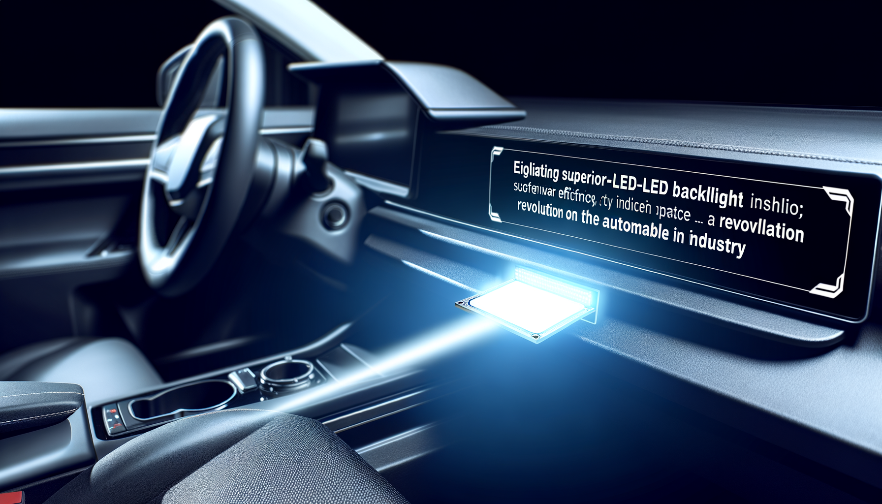 Driving Efficiency: Micro-LED Backlights Revolutionize EV Dashboards